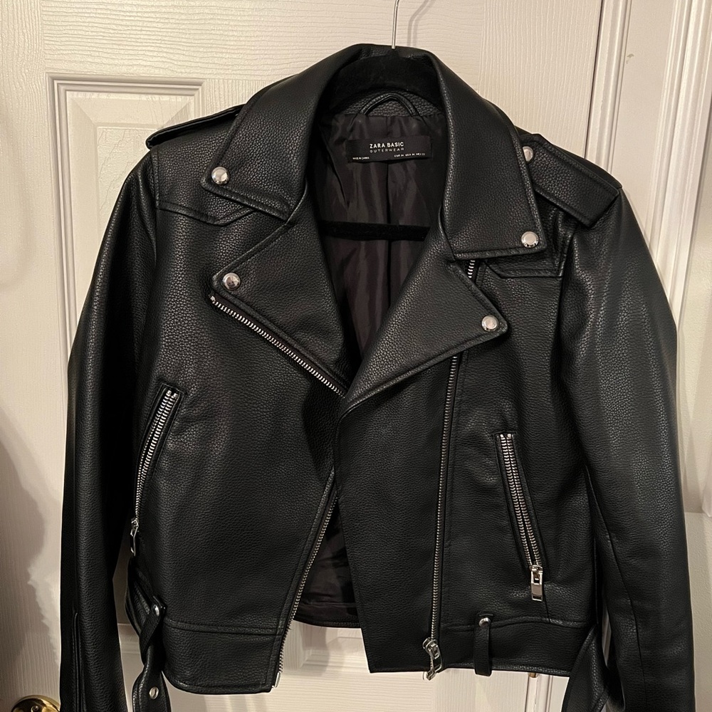 Zara leather jacket